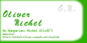 oliver michel business card